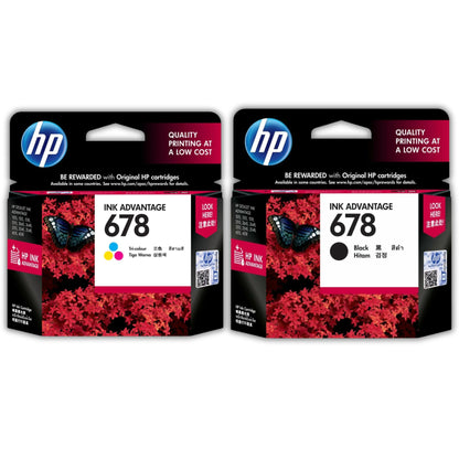 HP 678 Ink Cartridge Black (CZ107AA) / TriColor (CZ108AA) PrintSaver