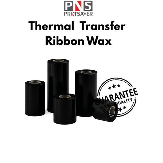 Barcode Ribbon Wax Ribbon 40mm x 300M 80mm x300M 110mm x 300M Thermal Transfer Ribbon TTR 110mm x 100M 110mm x 70M