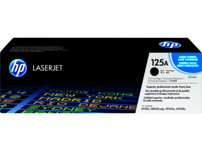 HP 125A LASERJET TONER ( BLACK CB540A , CYAN CB541A , YELLOW CB542A , MAGENTA CB543A )