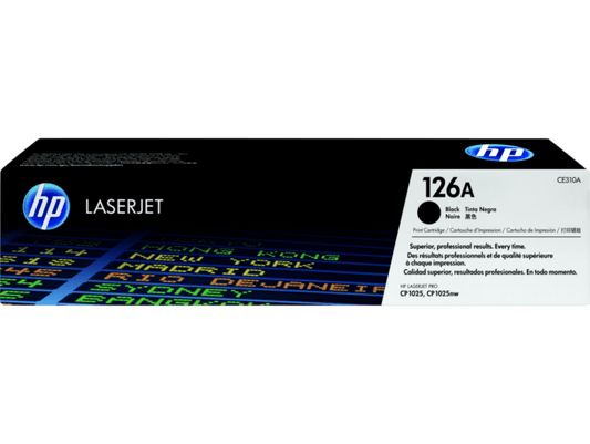 HP 126A BLACK, CYAN, YELLOW, MAGENTA Tri-Colour Original LaserJet Toner Cartridge