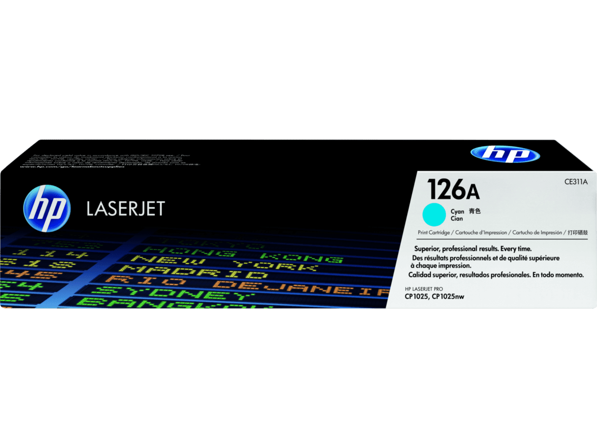 HP 126A BLACK, CYAN, YELLOW, MAGENTA Tri-Colour Original LaserJet Toner Cartridge
