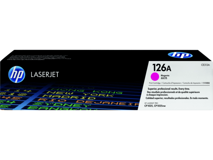HP 126A BLACK, CYAN, YELLOW, MAGENTA Tri-Colour Original LaserJet Toner Cartridge