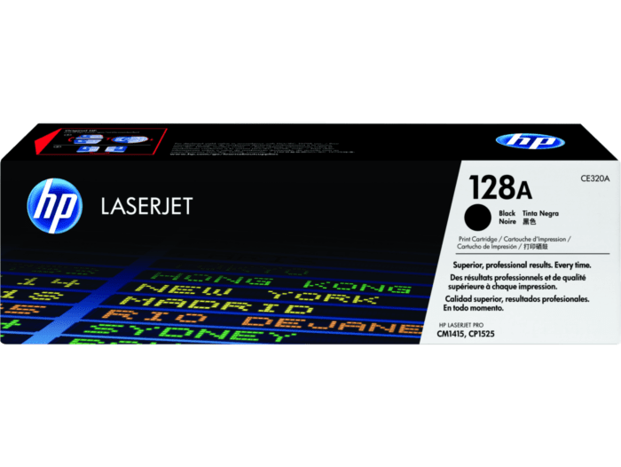 HP 128A LaserJet Toner Cartridge Black Cyan Yellow Magenta