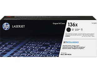 HP 136X High Yield Black Original LaserJet Toner Cartridge (W1360X)