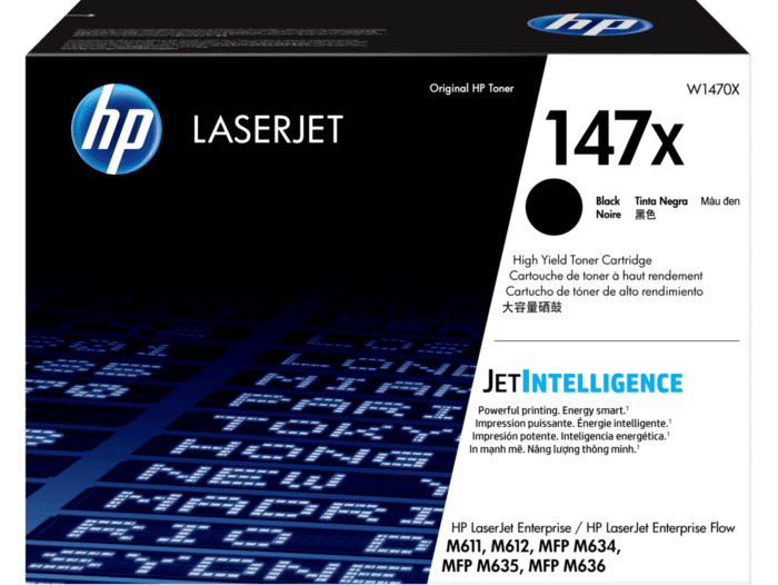HP 147X High Yield Black Original LaserJet Toner Cartridge(W1470X)