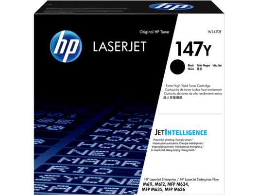 HP 147Y Extra High Yield Black Original LaserJet Toner Cartridge(W1470Y)