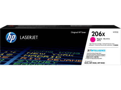 HP 206X High Yield (Black/Cyan/Magenta/Yellow) Original LaserJet Toner Cartridge