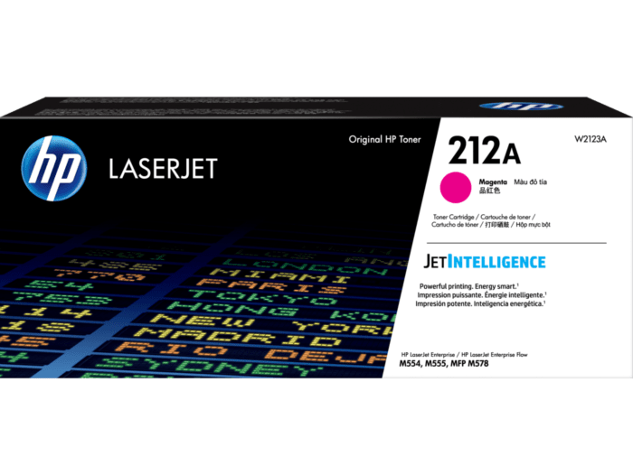 HP 212A Original LaserJet Toner Cartridge (Black, Cyan, Yellow, Magenta)(W2120A, W2121A, W2122A, W2123A)