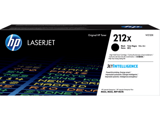 HP 212X High Yield Original LaserJet Toner Cartridge (W2120X, W2121X, W2122X, W2123X) (Black, Cyan, Yellow, Magenta)