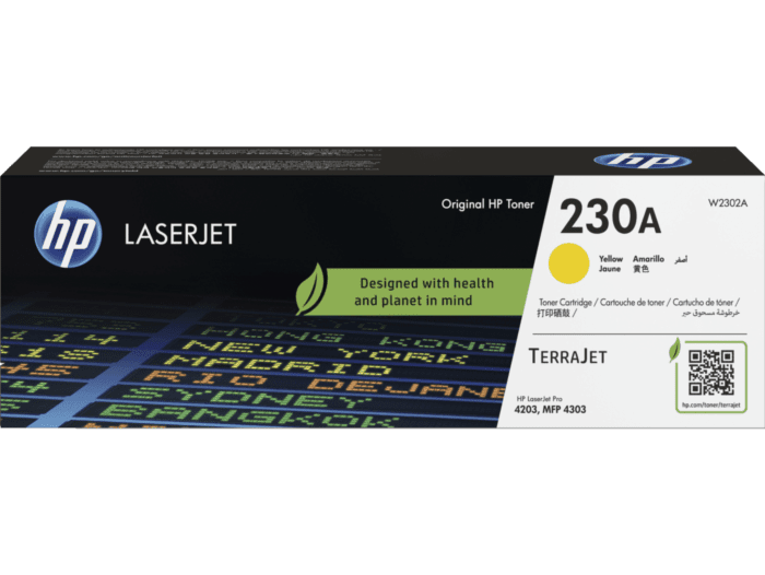 HP 230A Original LaserJet Toner Cartridge (W2300A, W2301A, W2302A, W2303A) (Black, Cyan, Magenta, Yellow)