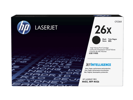HP 26X High Yield Black Original LaserJet Toner Cartridge (CF226X)