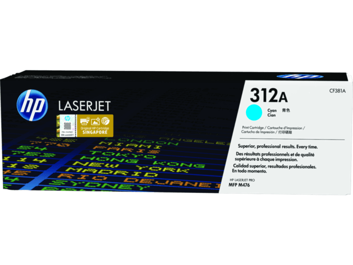 HP 312A LaserJet Toner Cartridge (BLACK CYAN YELLOW MAGENTA)