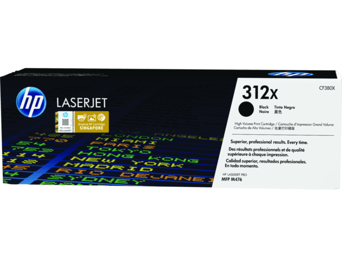 HP 312X High Yield Black LaserJet Toner Cartridge (CF380X)