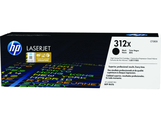 HP 312X High Yield Black LaserJet Toner Cartridge (CF380X)
