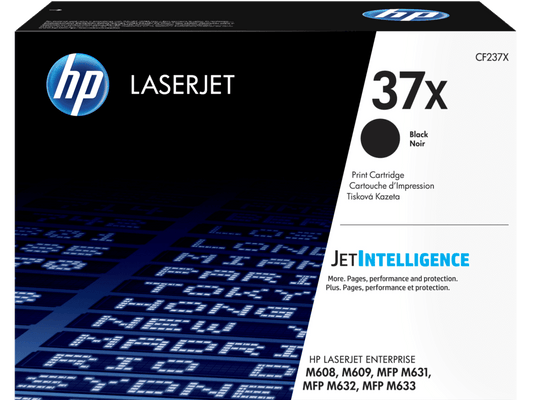 HP 37X High Yield Black Original LaserJet Toner Cartridge (CF237X)