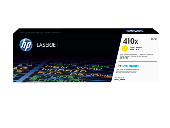 HP 410X High Yield Original LaserJet Toner Cartridge (CF410X, CF411X, CF412X, CF413X)(Black, Cyan, Yellow, Magenta)