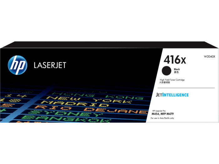 HP 416X High Yield Original LaserJet Toner Cartridge (Black, Cyan, Yellow, Magenta)
