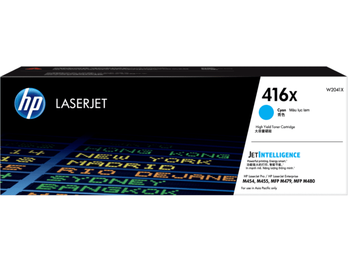 HP 416X High Yield Original LaserJet Toner Cartridge (Black, Cyan, Yellow, Magenta)