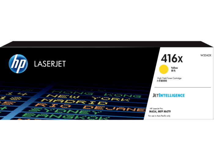 HP 416X High Yield Original LaserJet Toner Cartridge (Black, Cyan, Yellow, Magenta)