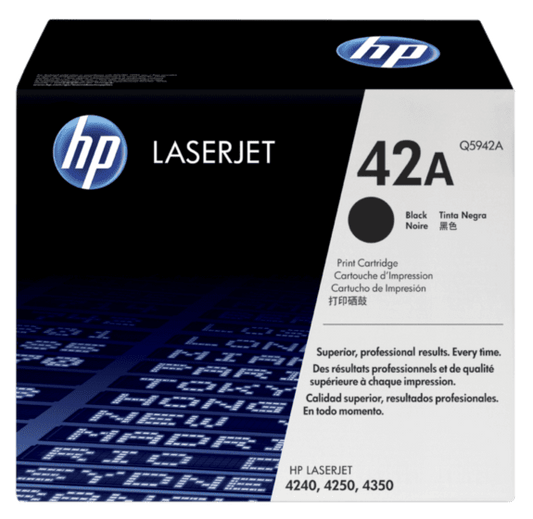 HP 42A Black Original LaserJet Toner Cartridge(Q5942A)