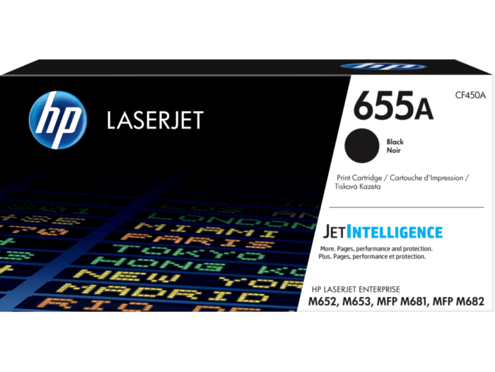 HP 655A Original LaserJet Toner Cartridge (CF450A, CF451A, CF452A, CF453A) (BLACK, CYAN, YELLOW, MAGENTA)