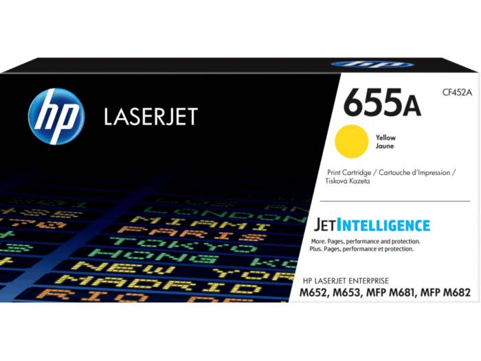 HP 655A Original LaserJet Toner Cartridge (CF450A, CF451A, CF452A, CF453A) (BLACK, CYAN, YELLOW, MAGENTA)