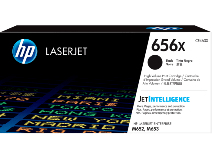 HP 656X High Yield Original LaserJet Toner Cartridge (Black, Cyan, Yellow, Magenta) (CF460X, CF461X, CF462X, CF463X)