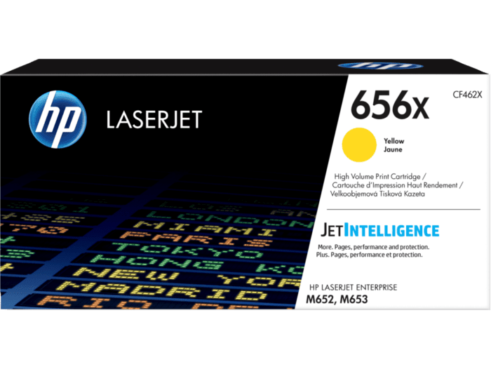 HP 656X High Yield Original LaserJet Toner Cartridge (Black, Cyan, Yellow, Magenta) (CF460X, CF461X, CF462X, CF463X)