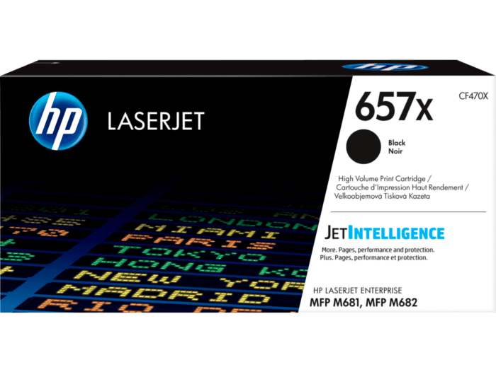 HP 657X High Yield Original LaserJet Toner Cartridge (BLACK, CYAN, YELLOW, MAGENTA) (CF470X, CF471X, CF472X, CF473X)