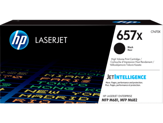 HP 657X High Yield Original LaserJet Toner Cartridge (BLACK, CYAN, YELLOW, MAGENTA) (CF470X, CF471X, CF472X, CF473X)