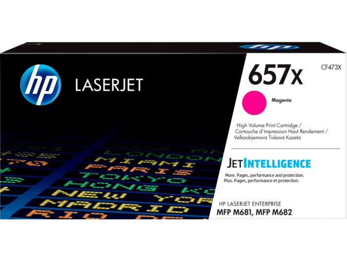 HP 657X High Yield Original LaserJet Toner Cartridge (BLACK, CYAN, YELLOW, MAGENTA) (CF470X, CF471X, CF472X, CF473X)