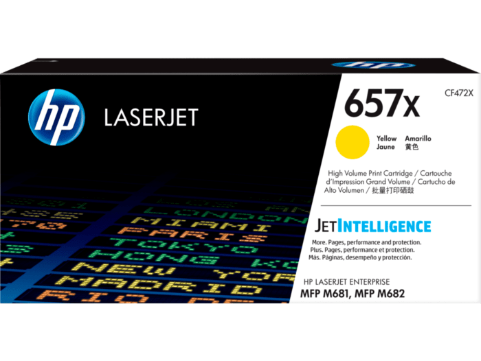 HP 657X High Yield Original LaserJet Toner Cartridge (BLACK, CYAN, YELLOW, MAGENTA) (CF470X, CF471X, CF472X, CF473X)