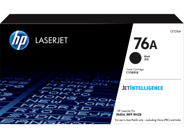 HP 76A Black Original LaserJet Toner Cartridge (~3,000 pages)(	CF276A)