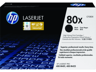 HP 80X High Yield Black Original LaserJet Toner Cartridge (CF280X)