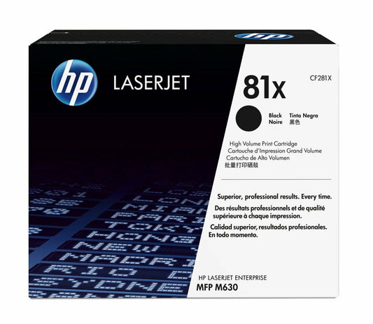 HP 81X High Yield Black Original LaserJet Toner Cartridge (CF281X)