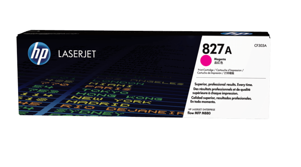 HP 827A riginal LaserJet Toner Cartridge (BLACK CF300A, CYAN CF301A, Yellow CF302A, Magenta CF303A)