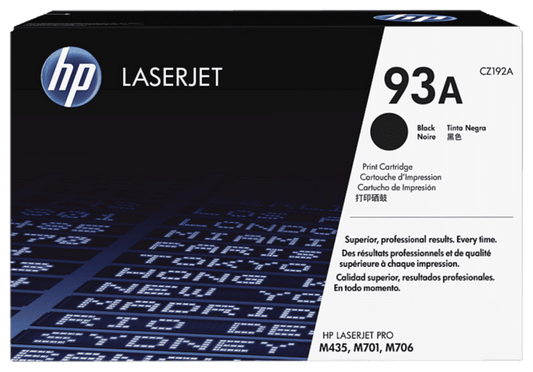 HP 93A Black Original LaserJet Toner Cartridge
