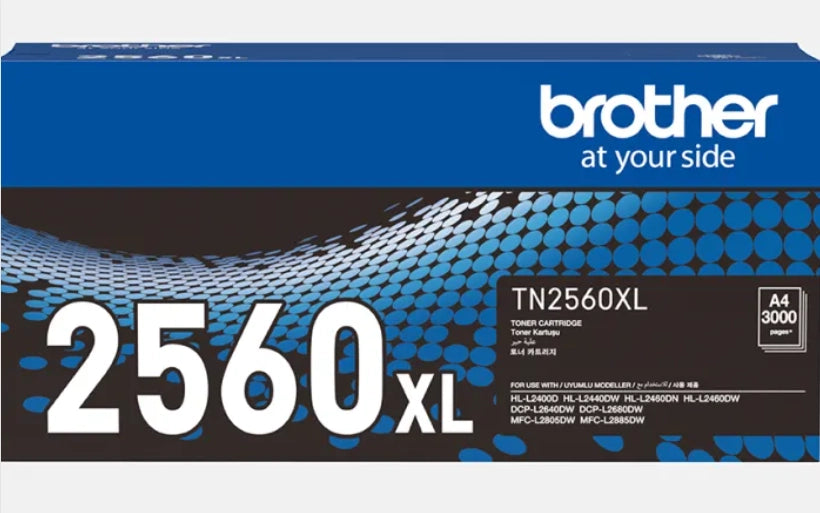 Brother TN-2560 TN-2560XL Original Monochrome Toner Cartridge for L2460DN L2460DW L2560DW L2805DW L2885DW TN2560 TN2560XL