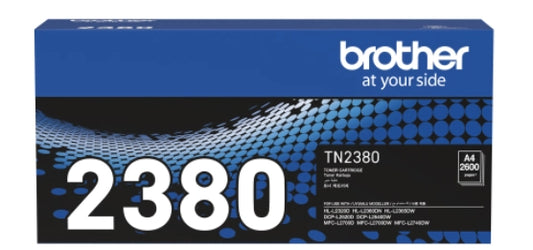 Brother TN-2380 Toner 2600 Pages For HL-L2320D/HL-L2365DW/MFC-L2700D/DCP-L2540/MFC-L2740DW/TN2380